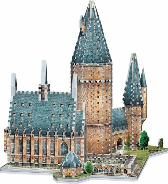 Hogwarts - Great Hall - Wrebbit 3D Puzzel - Harry Potter - 850 Stukjes 4 Hogwarts - Great Hall - Wrebbit 3D Puzzel - Harry Potter - 850 Stukjes - Afbeelding 2
