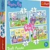 Trefl Peppa Pig 4-in-1 Puzzel - 12/15/20/24 Stukjes 1 Trefl Peppa Pig 4-in-1 Puzzel - 12/15/20/24 Stukjes -Exporteren puzzels winkel 550x604
