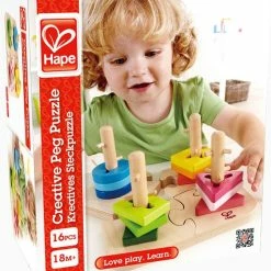 Hape Speelgoed - Vormen En Kleuren Puzzel -Exporteren puzzels winkel 550x607