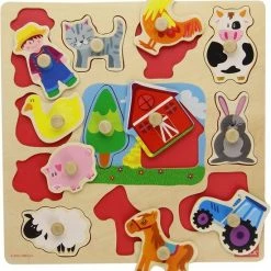 Goula Vormenpuzzel Boerderij Junior Hout 12 Stukjes -Exporteren puzzels winkel 550x609 3