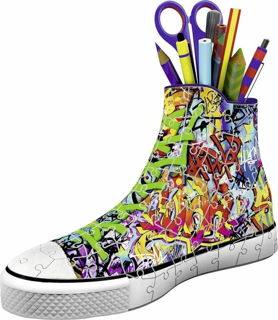 Ravensburger Sneaker Grafitti Print - 3D Puzzel - 108 Stukjes 6 Ravensburger Sneaker Grafitti Print - 3D Puzzel - 108 Stukjes - Afbeelding 4