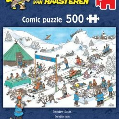 Jan Van Haasteren Rendier Race Puzzel - 500 Stukjes -Exporteren puzzels winkel 550x679 3