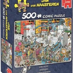 Jan Van Haasteren Snoepfabriek Puzzel - 500 Stukjes -Exporteren puzzels winkel 550x690