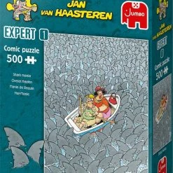 Jan Van Haasteren Expert 1: Overal Haaien Puzzel - 500 Stukjes -Exporteren puzzels winkel 550x697 11