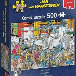 Jan Van Haasteren Snoepfabriek Puzzel - 500 Stukjes -Exporteren puzzels winkel 550x697 7