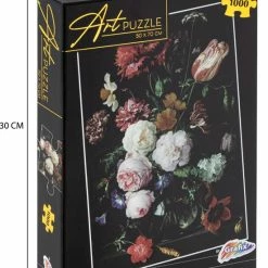 Grafix Puzzel 1000 Stukjes Volwassenen | Thema Bloemen In Vaas | Puzzel | Formaat 50 X 70 CM | Schilderij Puzzel -Exporteren puzzels winkel 550x710
