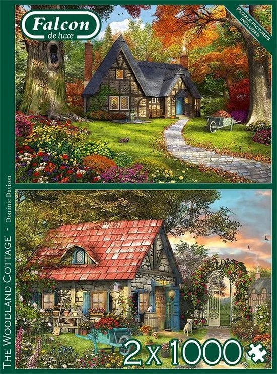Falcon Puzzel The Woodland Cottage - Legpuzzel - 2 X 1000 Stukjes 9 Falcon Puzzel The Woodland Cottage - Legpuzzel - 2 X 1000 Stukjes - Afbeelding 7