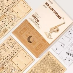 Robotime 3D Houten Puzzel Muziekinstrument Saxophone, TG309, 8,5x7x23cm - 6946785116793 -Exporteren puzzels winkel 550x748