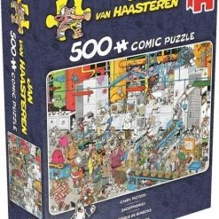 Jan Van Haasteren Snoepfabriek Puzzel - 500 Stukjes -Exporteren puzzels winkel 550x756