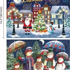 St Helens Home And Garden 2 In 1 Legpuzzel - Merry Christmas - Kerstpuzzel - 2 X 500 Stukjes - 36,1 X 48,8 Cm -Exporteren puzzels winkel 550x770 3