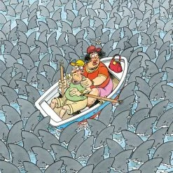 Jan Van Haasteren Expert 1: Overal Haaien Puzzel - 500 Stukjes -Exporteren puzzels winkel 550x772