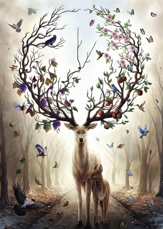 Ravensburger Puzzel Fantasydeer - Legpuzzel - 1000 Stukjes 5 Ravensburger Puzzel Fantasydeer - Legpuzzel - 1000 Stukjes - Afbeelding 3