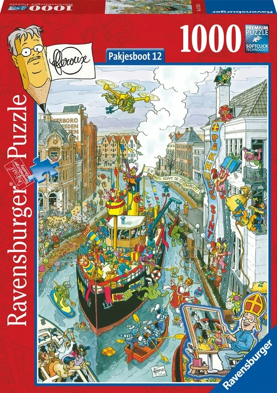 Ravensburger Puzzel Fleroux Pakjesboot 12- Legpuzzel - 1000 Stukjes 3 Ravensburger Puzzel Fleroux Pakjesboot 12- Legpuzzel - 1000 Stukjes