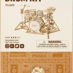 Robotime 3D Houtenpuzzel Muziekinstrument Drumstel, TG409, 19x13,5x11cm - 6946785116816 18 Robotime 3D Houtenpuzzel Muziekinstrument Drumstel, TG409, 19x13,5x11cm - 6946785116816 -Exporteren puzzels winkel 550x803