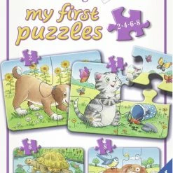 Ravensburger Schattige Huisdieren- My First Puzzels -2+4+6+8 Stukjes - Kinderpuzzel