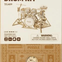 Robotime 3D Houtenpuzzel Muziekinstrument Drumstel, TG409, 19x13,5x11cm - 6946785116816 16 Robotime 3D Houtenpuzzel Muziekinstrument Drumstel, TG409, 19x13,5x11cm - 6946785116816 -Exporteren puzzels winkel 550x806