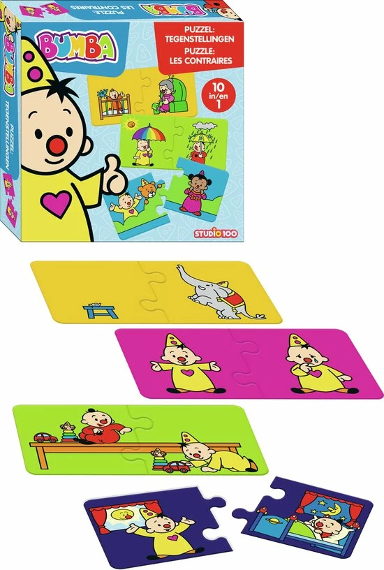 Bumba Puzzel 10 In 1 - Tegenstellingen - 10 Puzzels Van 2 Stuks 6 Bumba Puzzel 10 In 1 - Tegenstellingen - 10 Puzzels Van 2 Stuks - Afbeelding 4