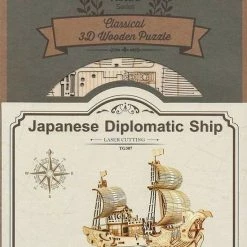 Robotime 3D Puzzel Modelbouw Pakket Japanese Diplomatic Ship TG307 -Exporteren puzzels winkel 550x818 3