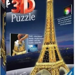 Ravensburger Eiffeltoren Night Edition- 3D Puzzel Gebouw - 216 Stukjes -Exporteren puzzels winkel 550x834