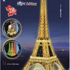 Ravensburger Eiffeltoren Night Edition- 3D Puzzel Gebouw - 216 Stukjes -Exporteren puzzels winkel 550x837